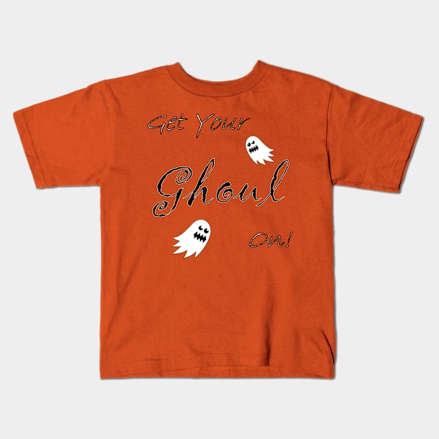 Get Your Ghoul On! Kids T-Shirt by quingemscreations